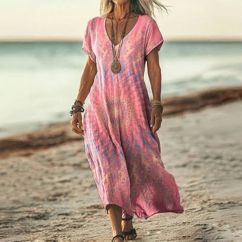 Lea Bergen™ | Maxi Batik Kjole Ample