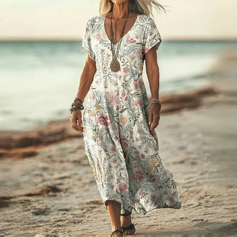 Lea Bergen™ | Maxi Batik Kjole Ample