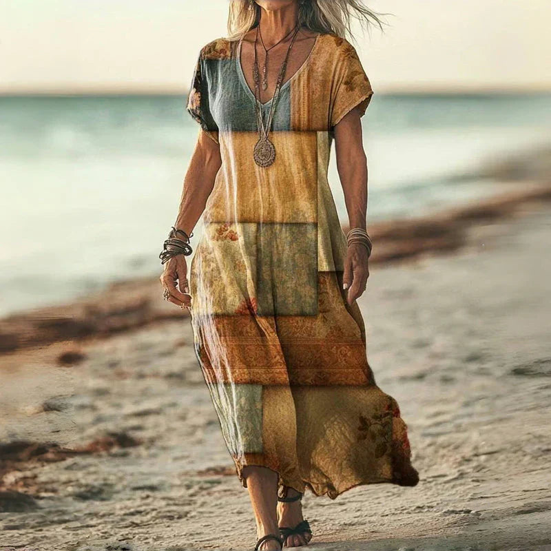 Lea Bergen™ | Maxi Batik Kjole Ample