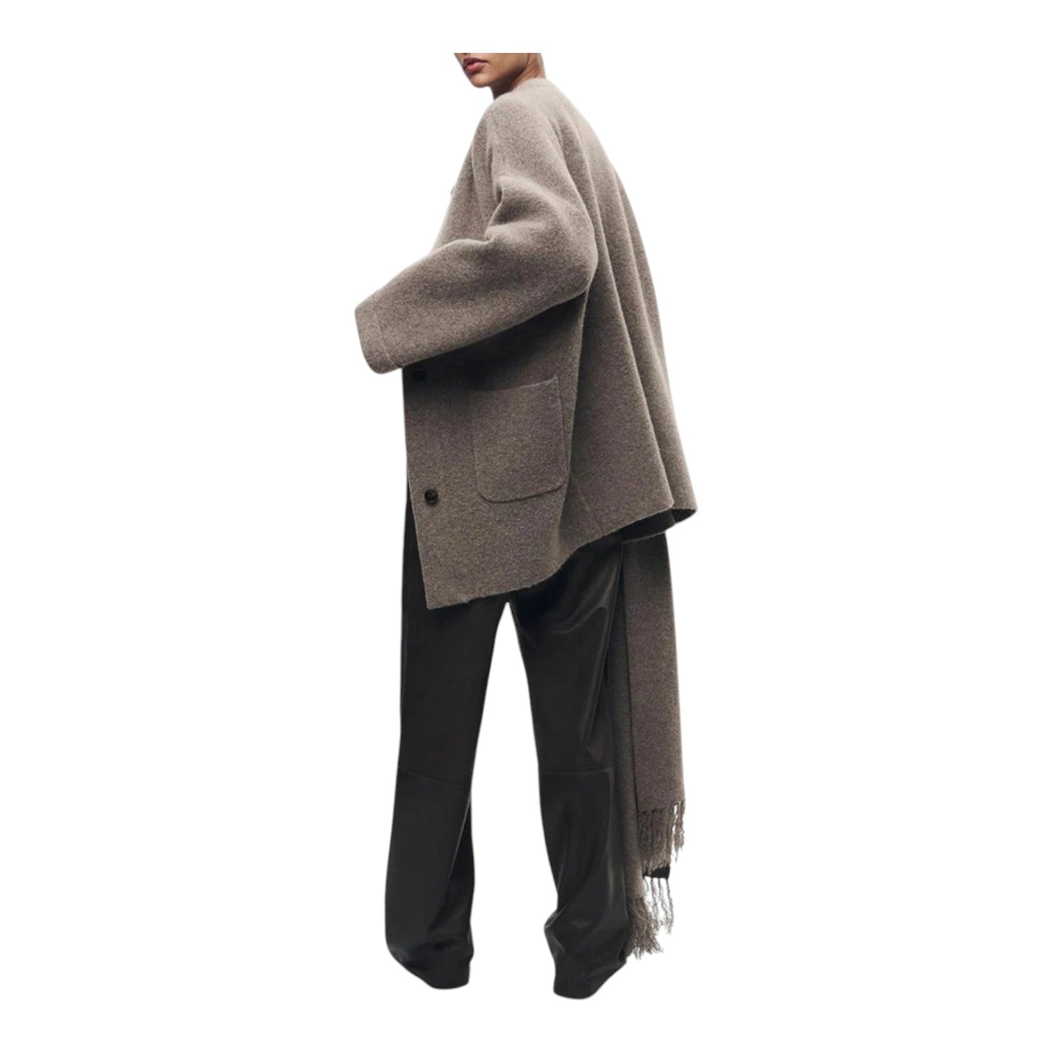 Lea Bergen™ | Cardigan med Skjerf