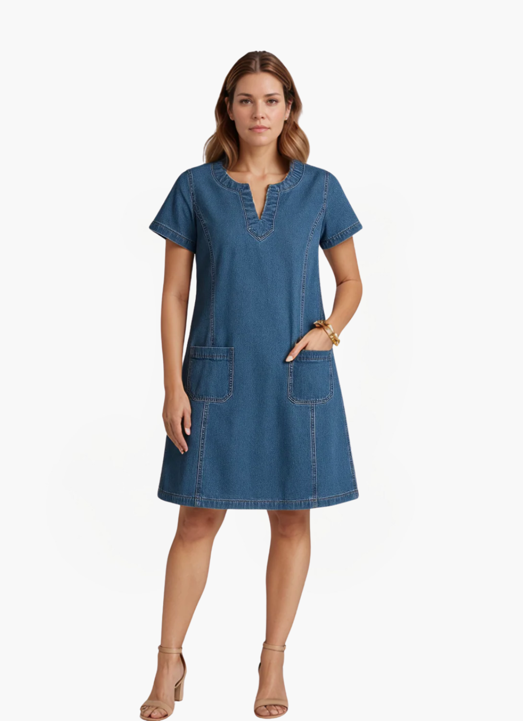 Lea Bergen™ | Jeanskjole med lommer