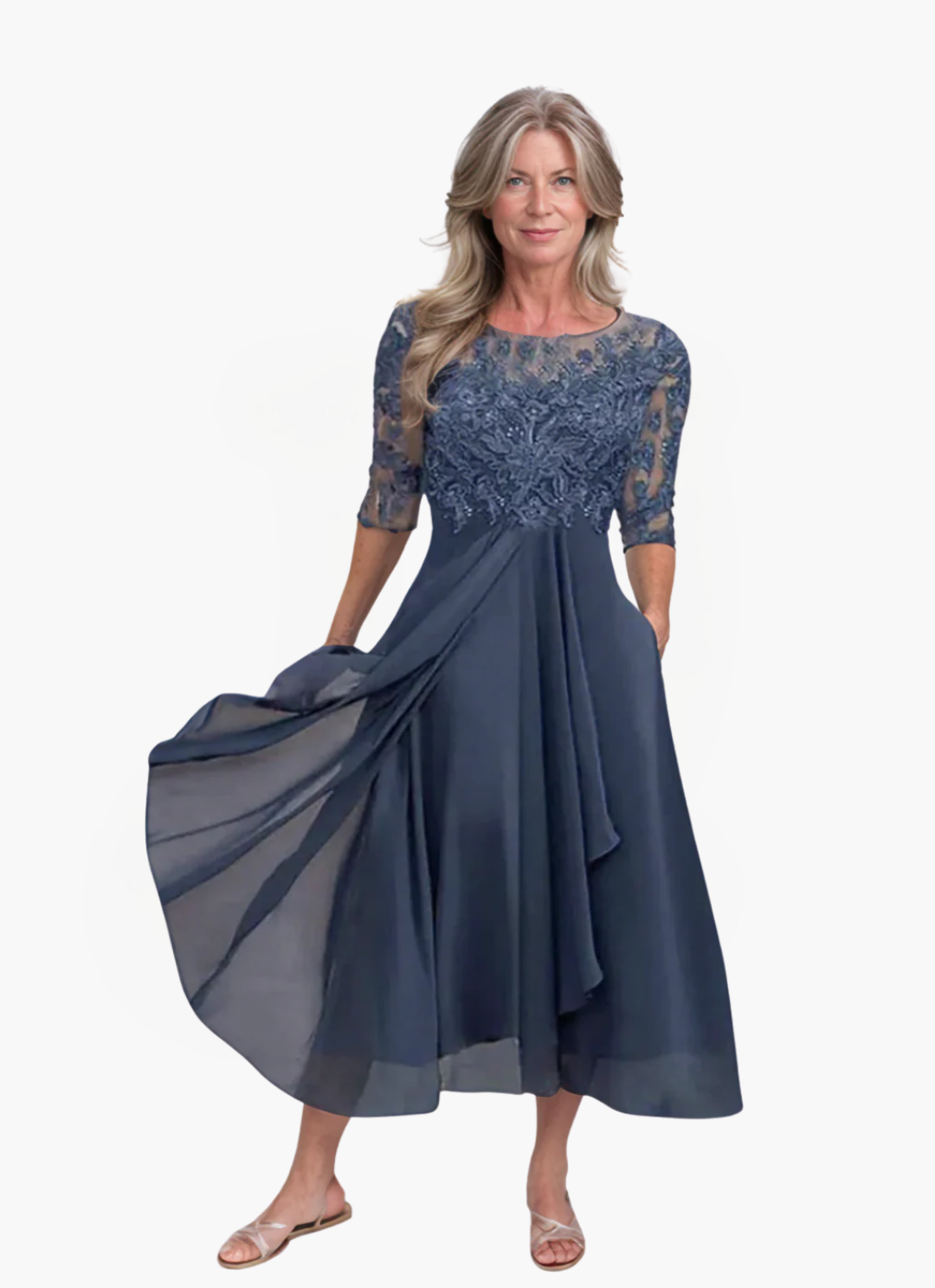 Lea Bergen™ | Elegant Chiffon Kåpe