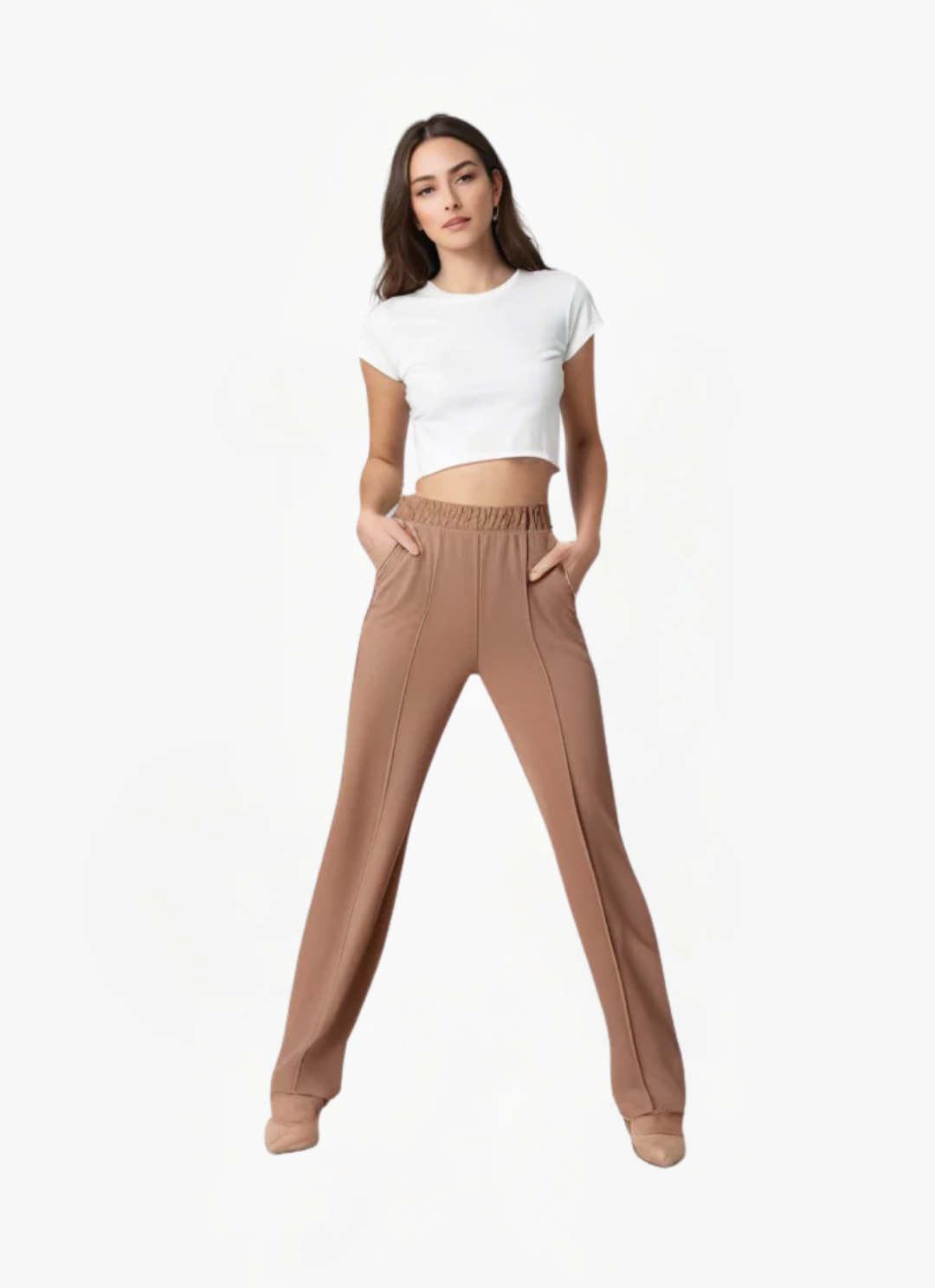 Lea Bergen™ | Elegant Bukse med Elastisk Midje