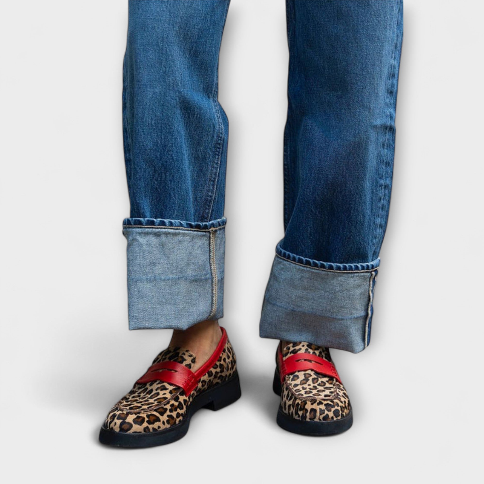 Liora – Leopardmønster og rund tå
