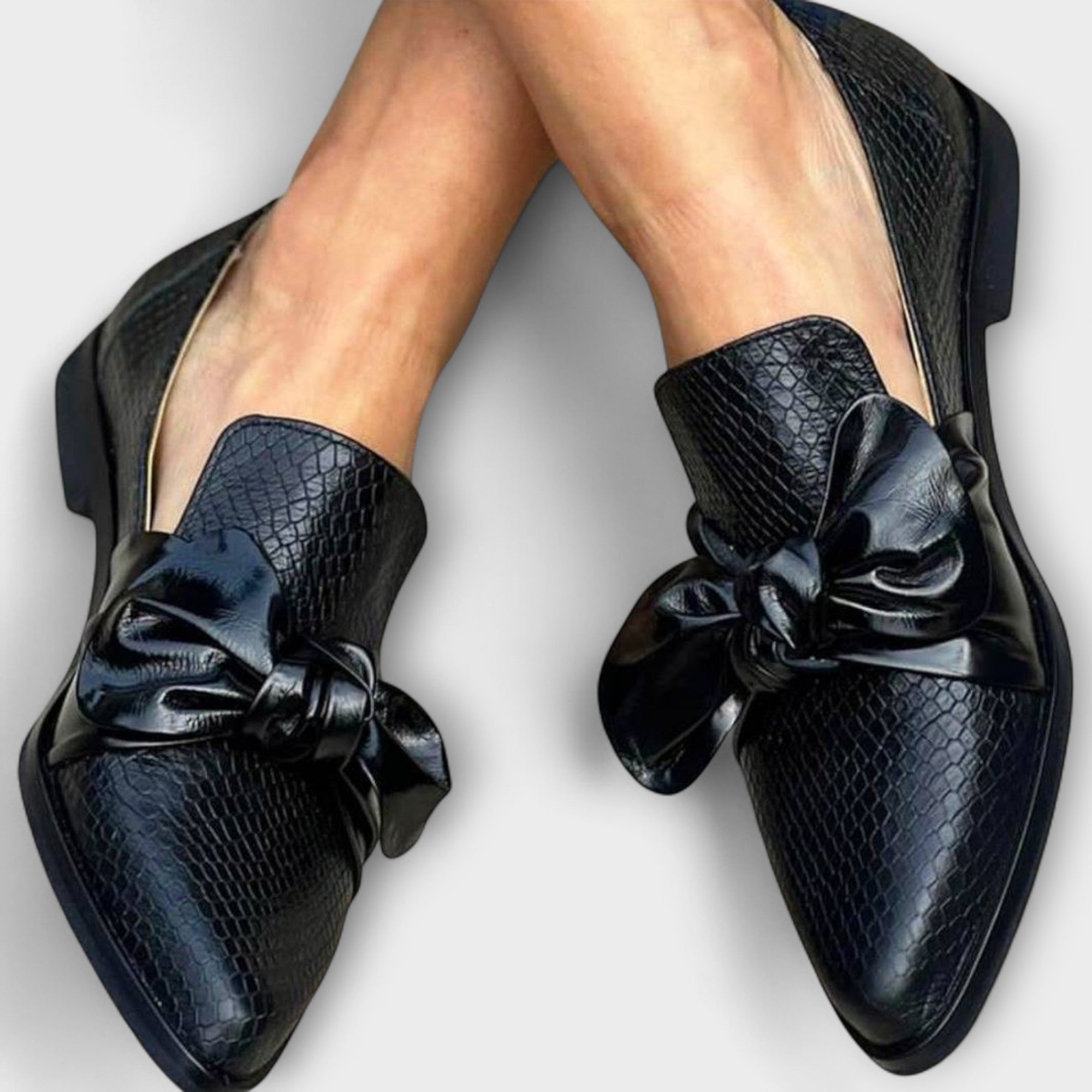Claudia - Loafer med Sløyfedetalj