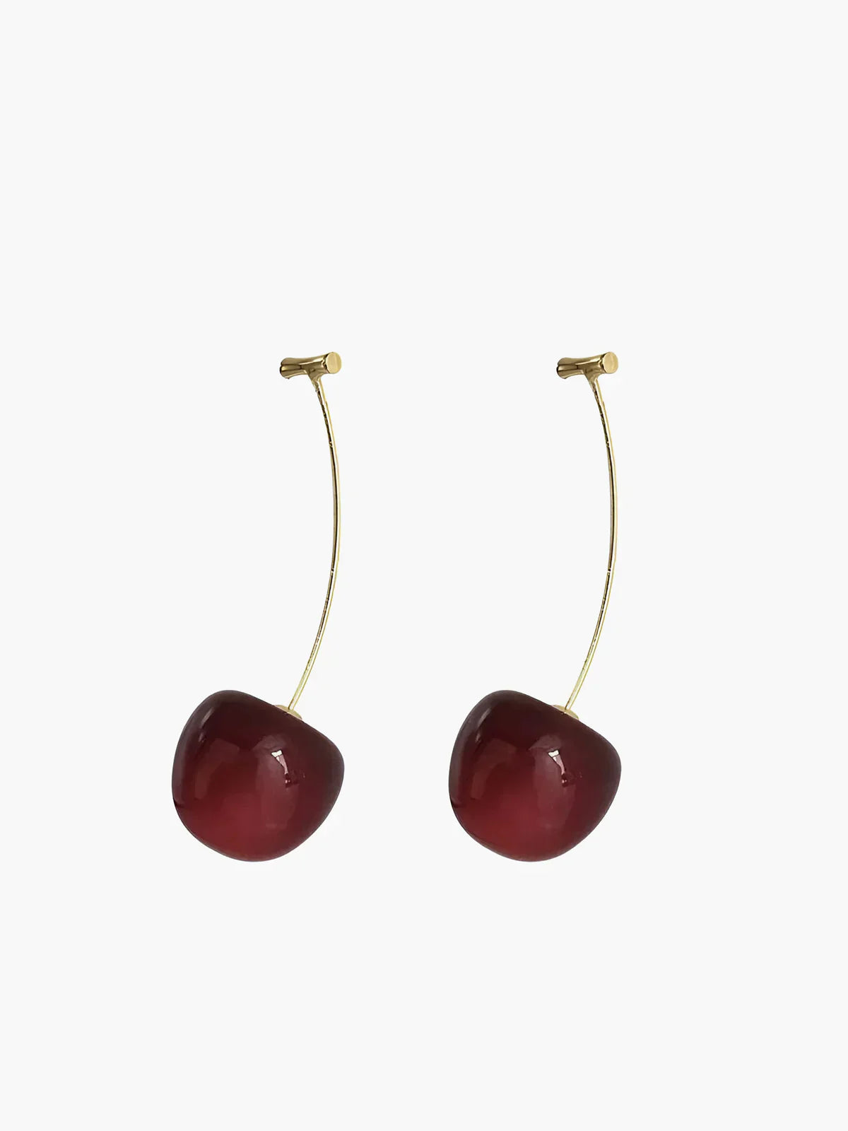 Lea Bergen™ | Cherry Drop Øredobber Bourgogne