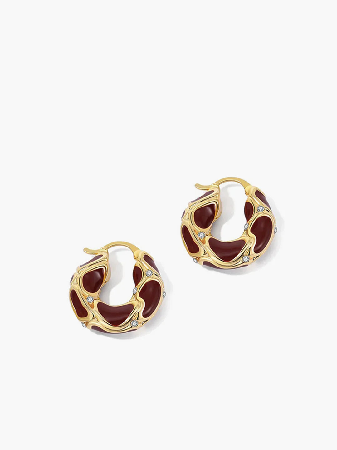 Lea Bergen™ | Chunky gullfargede hoops