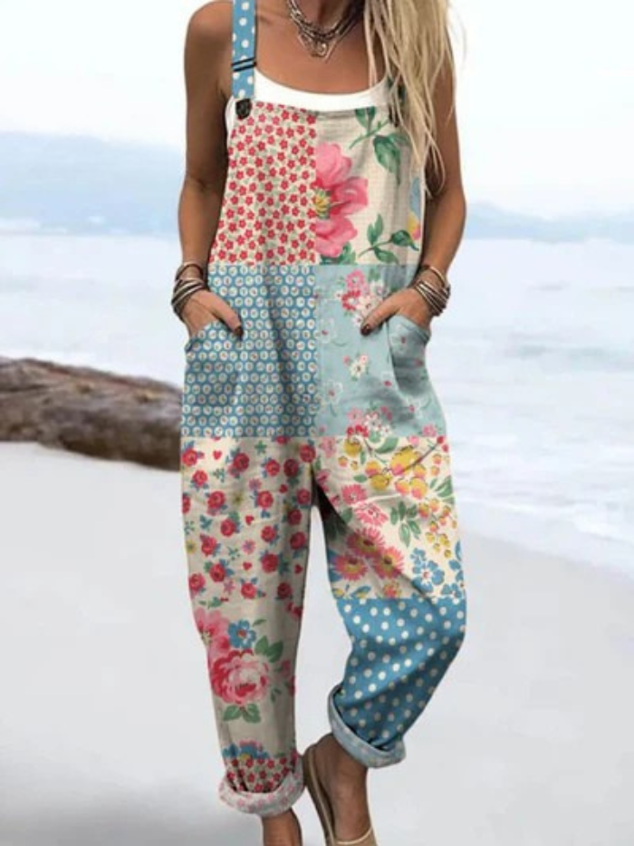 Lea Bergen  | Jumpsuit med vintage blomstertrykk