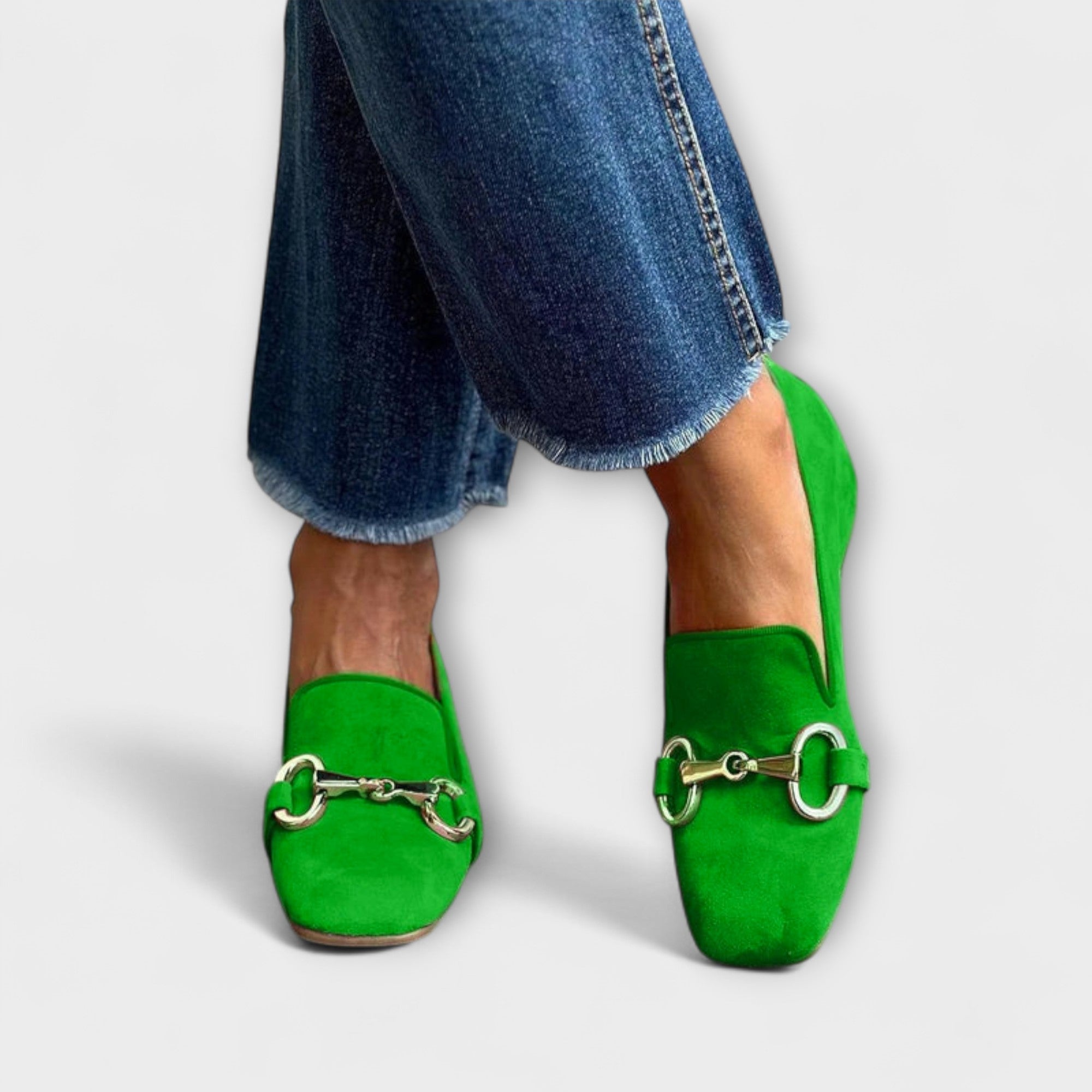 Taliah – Loafers med firkantet tå og spenne