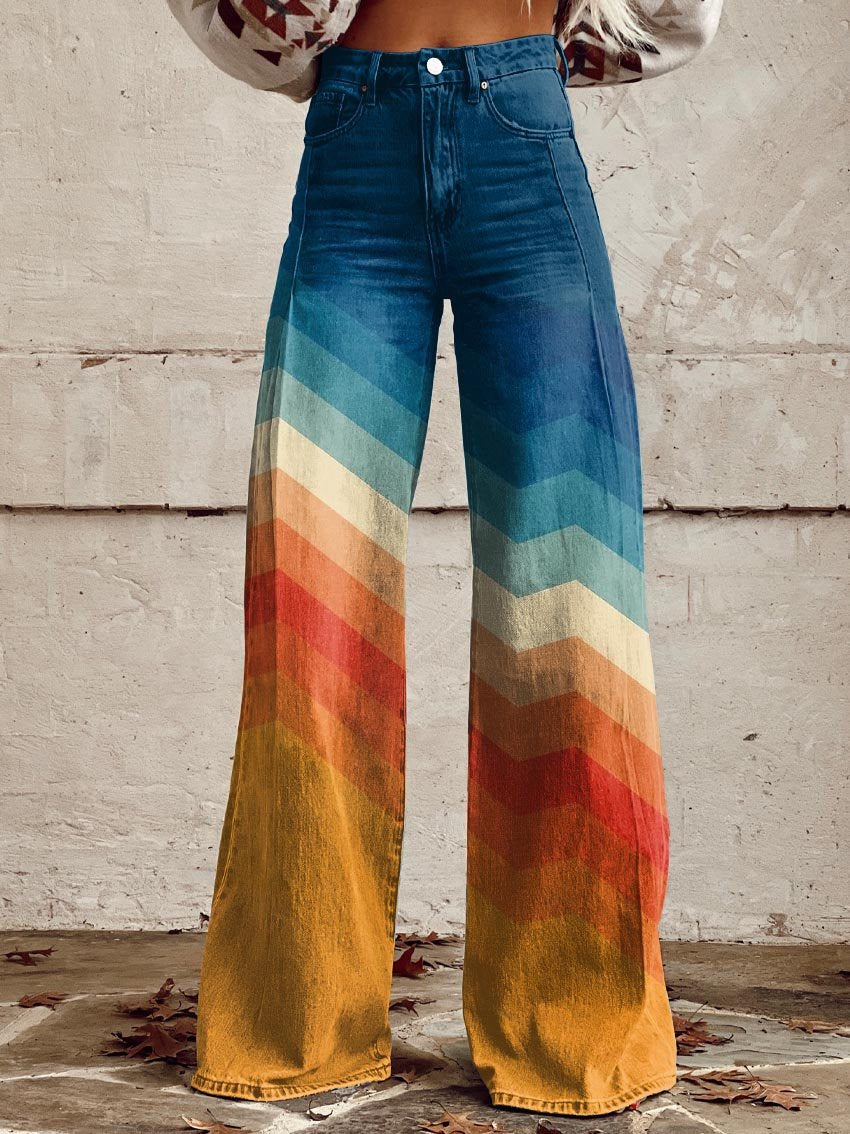 Léa - Retro Zigzag Bukser